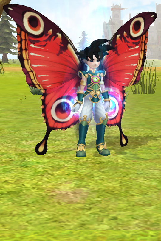 Red Butterfly Wing Mask